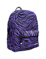 Yak Pak NYC Classic Polymer Backpack, Purple Zebra