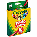 Crayola Jumbo Crayons - Assorted - 16 Per Pack 1 thumbnail image
