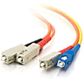 C2G OM1 SC/SC 62.5/125 Mode-Conditioning Fiber Optic Patch Cable - Mode conditioning cable - SC multi-mode (M) to SC multi-mode, SC single-mode (M) - 1 m - 62.5 / 125 micron - OM1 - orange 1 thumbnail image