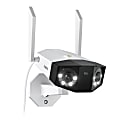 Reolink WiFi-Outdoor 4K Dual-Lens 180° Panorama Security Camera, 8.54" x 6.26" x 4.92", White