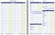 Adams® Weekly Bookkeeping Book, 8 1/2" x 11", Blue