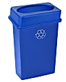 Alpine Industries Trash Can Recycle Bin With Drop Slot Lid, 23 Gallons, Blue 1 thumbnail image