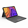 Logitech® Folio Touch Keyboard/Cover Case For Apple® iPad Air (4th Gen), iPad Air (5th Generation) Tablet, Oxford Gray 1 thumbnail image