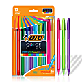 BIC Color Cues Pen Set, 10-Count Pack, Assorted Colors, Fun Color Pens for School Supplies, Includes BIC Cristal Xtra Smooth Ballpoint Pens 1 thumbnail image