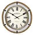 FirsTime & Co.® Whitewashed Rope Wall Clock, Antique White