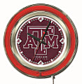 Holland Bar Stool Logo Clock, 15"H x 15"W x 3"D, Texas A&M
