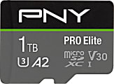 PNY PRO Elite Class 10 U3 V30 microSDXC Flash Memory Card, 1TB