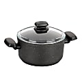 Korkmaz Ornella 2-Piece Aluminum Nonstick Casserole Dish With Lid, 5 Liter, Black 1 thumbnail image