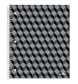 Office Depot® Brand Stellar Poly Notebook, 8-1/2" x 11", 1 Subject, College Ruled, 160 Pages (80 Sheets), Black Geo