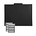 Russell & Hazel Standard File Folders, 11-3/4" x 9-3/4", Black, Pack Of 12 Folders