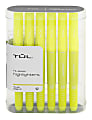 TUL® Highlighters, Chisel Point, Fluorescent Yellow Barrel, Fluorescent Yellow Ink, Pack Of 12 Highlighters