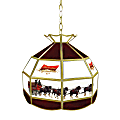 Trademark Global 1-Light Hanging Ceiling Lamp, 16"H, Black Budweiser Clydesdale Shade 1 thumbnail image