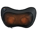 GNBI Shiatsu 6394 Lumbar Neck Massage Pillow, 7-1/2"H x 12"W x 3-1/2"D, Black 1 thumbnail image