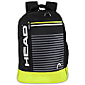 HEAD Headshot Backpack With 15" Laptop Pocket, Black/Yellow 1 thumbnail image