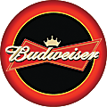 Budweiser® Pub Table, Round, 28" Diameter, Red 1 thumbnail image