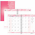 House of Doolittle BCA Pink Cover Monthly Wirebound Journal - Julian Dates - Monthly - 1 Year - January 2022 till December 2022 - 1 Month Single Page Layout - 7" x 10" Sheet Size - 1.38" x 1.75" Block - Wire Bound - Pink 1 thumbnail image