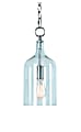 Kenroy Home Capri 1-Light Mini Pendant Lamp, Silver/Blue 1 thumbnail image