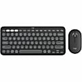 Logitech Pebble 2 Combo, Wireless Keyboard and Mouse, Quiet and Portable, Customizable, Logi Bolt, Tonal Graphite - 920012061 1 thumbnail image