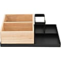 Vertiflex Tabletop Condiment Caddy - 5 Compartment(s) - 4" Height x 9.5" Width14" Length - Tabletop - Black, Brown - 1 Each 1 thumbnail image