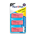 Paper Mate® Pink Pearl® Erasers, Large, Pack Of 3