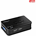 TRENDnet 2-Port USB KVM Switch And Cable Kit, 2048x 1536 Resolution, Device Monitoring, Auto-Scan, Audible Feedback, USB 1.1 1 thumbnail image