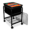Innovative Storage Rolling Metal File Cart, 25 5/8"H x 15 5/8"W x 18"D, Black 1 thumbnail image