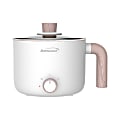 Brentwood® 1.6-Qt. Multi-Function Electric Hot Pot Cooker with Ceramic Non-Stick Coating, White 1 thumbnail image