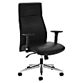 HON® Define™ Executive Ergonomic Bonded Leather Chair, Black