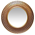 Infinity Instruments Bolly Round Wall Mirror, 15-3/4”H x 15-3/4”W x 1-1/2”D, Gold/Copper 1 thumbnail image