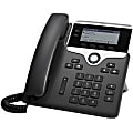 Cisco 7821 IP Phone - Corded - Wall Mountable - Charcoal - 2 x Total Line - VoIP - 3.5" - User Connect License - 2 x Network (RJ-45) - PoE Ports