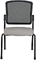 WorkPro® Spectrum Series Mesh/Vinyl Stacking Guest Chair with Antimicrobial Protection, Armless, Gray, Set Of 2 Chairs, BIFMA Compliant 1 thumbnail image