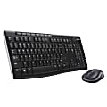 Logitech® MK270 Wireless Straight Full-Size Keyboard & Mouse, Black 1 thumbnail image