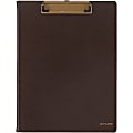 2024-2025 AT-A-GLANCE® Signature Collection Clipboard With 13-Month Monthly Planner, 8" x 11", Brown, January 2024 To January 2025, YP60009