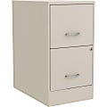 Lorell® SOHO 22"D Vertical 2-Drawer Mobile File Cabinet, Stone