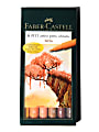 Faber-Castell Pitt Artist Brush Pens, Terra, 6 Pens Per Set, Pack Of 2 Sets