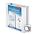 Cardinal® EasyOpen™ ClearVue™ Locking View 3-Ring Binder, 2" Slant Rings, White