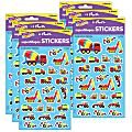 Trend superShapes Stickers, Construction Vehicles, 200 Stickers Per Pack, Set Of 6 Packs