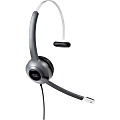 Cisco 521 Headset - Mono - Mini-phone (3.5mm), USB - Wired - Over-the-head - Monaural - Supra-aural - Uni-directional, Electret, Condenser Microphone - Black