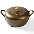 Wanda June Home By Miranda Lambert Cast Iron Nonstick Dutch Oven With Lid, 5 Qt, Bronze 1 thumbnail image