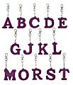 Office Depot® Brand Initial Key Chain, Silver Sparkle, Assorted Designs 1 thumbnail image