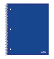 Office Depot® Brand Stellar Poly Notebook, 8-1/2" x 11", 1 Subject, College Ruled, 100 Sheets, Blue