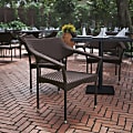 Flash Furniture Jace All-Weather Rattan Wicker Stacking Patio Chair, Espresso 1 thumbnail image