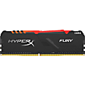 Kingston HyperX Fury 8GB DDR4 SDRAM Memory Module - For Desktop PC - 8 GB (1 x 8GB) - DDR4-3733/PC4-29800 DDR4 SDRAM - 3733 MHz - CL19 - 1.35 V - Non-ECC - Unbuffered - 288-pin - DIMM - Lifetime Warranty 1 thumbnail image