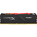 Kingston HyperX Fury 8GB DDR4 SDRAM Memory Module - For Desktop PC - 8 GB (1 x 8GB) - DDR4-3733/PC4-29800 DDR4 SDRAM - 3733 MHz - CL19 - 1.35 V - Non-ECC - Unbuffered - 288-pin - DIMM - Lifetime Warranty