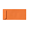 LUX Open-End Envelopes, #10, Peel & Press Closure, Mandarin Orange, Pack Of 1,000