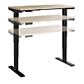Move 40 Series by Bush Business Furniture 48"W Electric Height-Adjustable Standing Desk, Natural Elm/Black