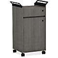 Lorell® Mobile Storage Cabinet with Drawer, Weathered Charcoal