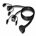 Belkin OmniView Dual Port Cable, PS/2 - Keyboard / video / mouse (KVM) cable - PS/2, HD-15 (VGA) (M) to DB-25 (M) - 25 ft - molded - for Belkin Titan LCD Rack Console with PRO3, Widescreen Rack-Mount Console with PRO3 1 thumbnail image