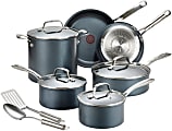 T-Fal Unlimited 12-Piece Aluminum Non-Stick Cookware Set, Gray