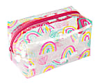Office Depot® Brand Poly Pencil Pouch, 4" x 7', Clear/Rainbow 1 thumbnail image